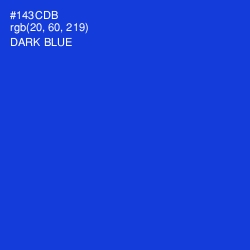 #143CDB - Dark Blue Color Image